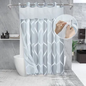 Grey Shower Curtain Set