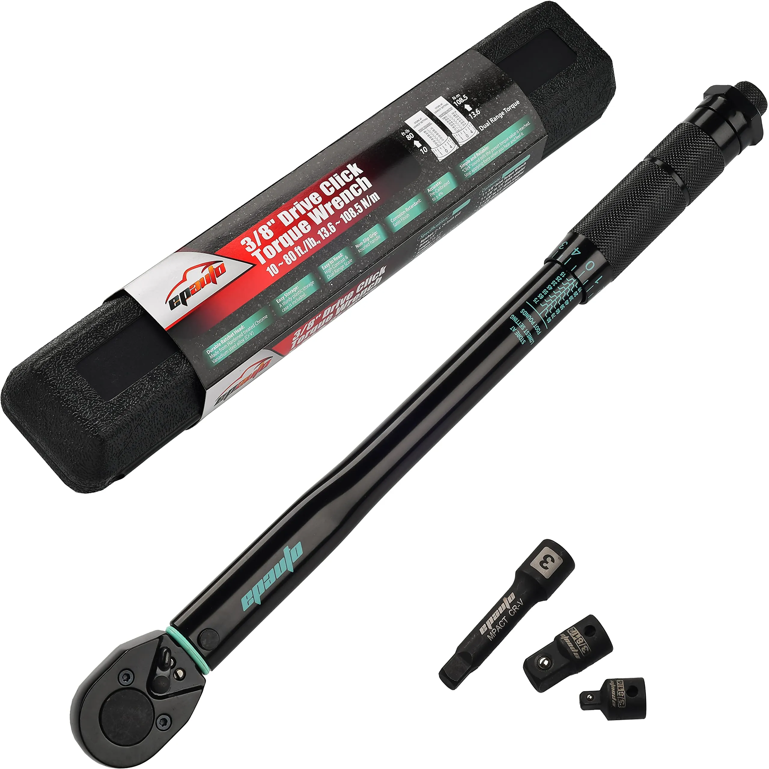 epauto-3-8-inch-drive-click-torque-wrench-10-80-ft-lb-13-6-108-5-nm-black
