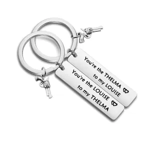 Thelma and Louise Keychain Set