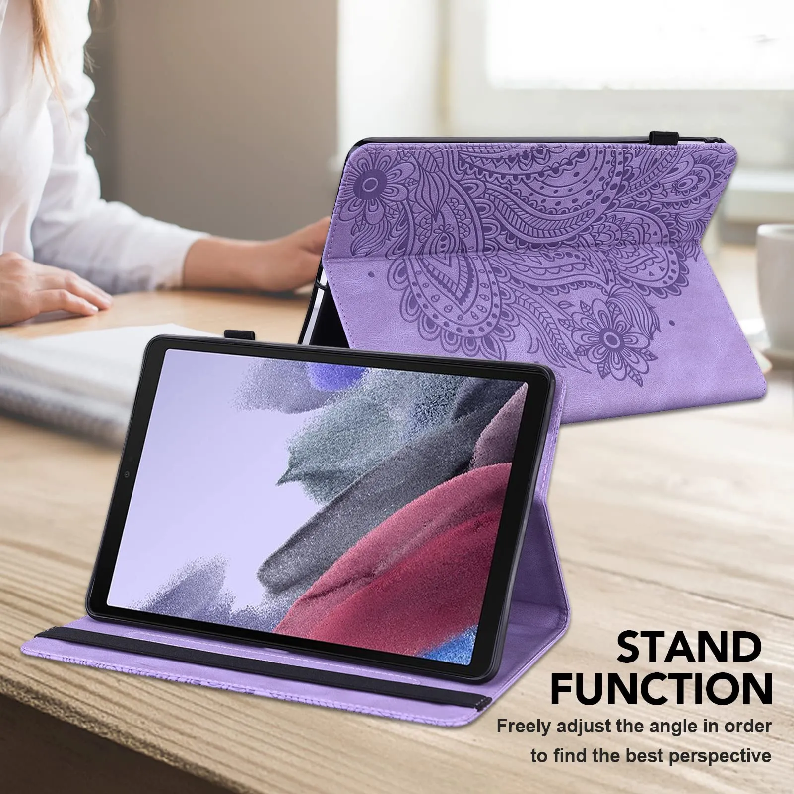 vodefox-case-for-samsung-galaxy-tab-s2-9-7-inch-case-sm-t810-t815-t813-embossed-peacock-flower-pu-leather-folio-flip-stand-shockproof-smart-case-with-elastic-band-for-galaxy-tab-s2