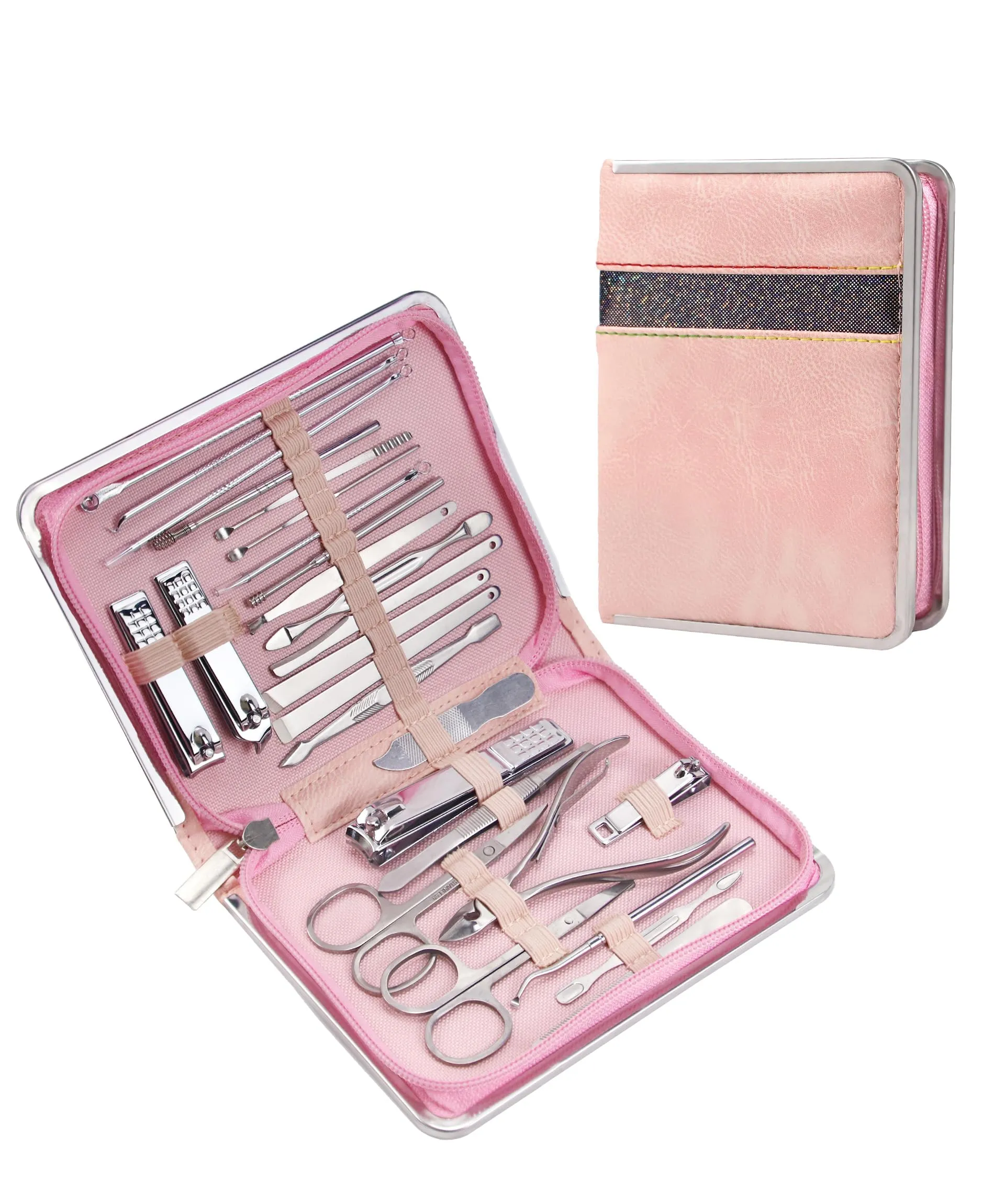 gzluzvy-manicure-set-manicure-kit-for-women-nail-clipper-set-nail-care-kits-26pcs-manicure-pedicure-kit-grooming-kit-for-men-travel-nail-kit-fingernail-cleaning-set-professional-na