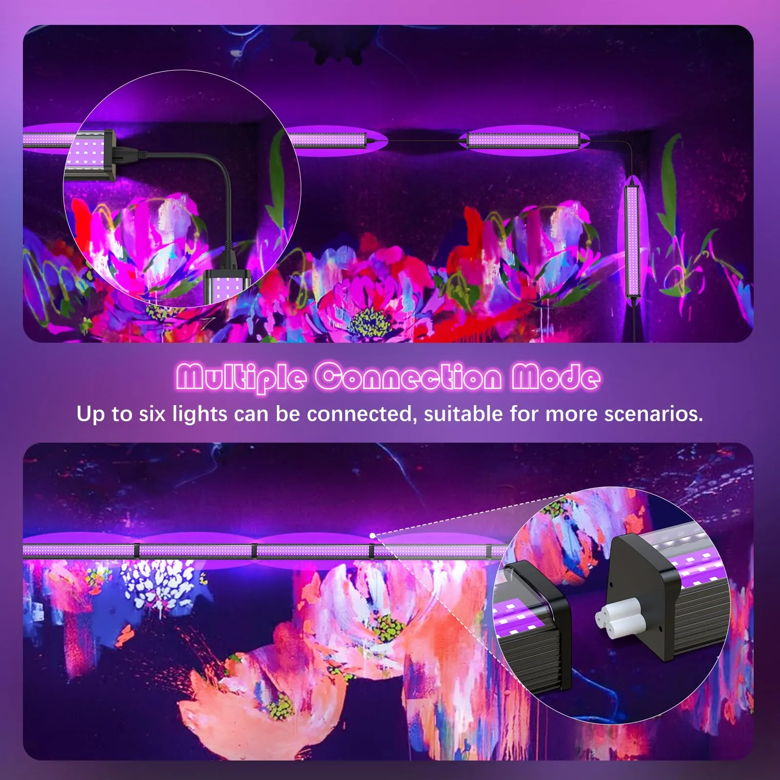 glostars-2-pack-26w-led-black-light-bar-black-lights-with-plug-switch-uv-strip-lights-for-glow-party-fluorescent-tapestry-poster-body-paint-and-cabinet-display