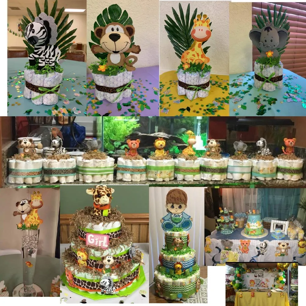 avellim-foam-safari-jungle-zoo-animals-foam-cutouts-for-baby-shower-theme-birthday-party-decoration-for-boys-and-girls-4-5-tall-set-of-18-wood-sticks-included