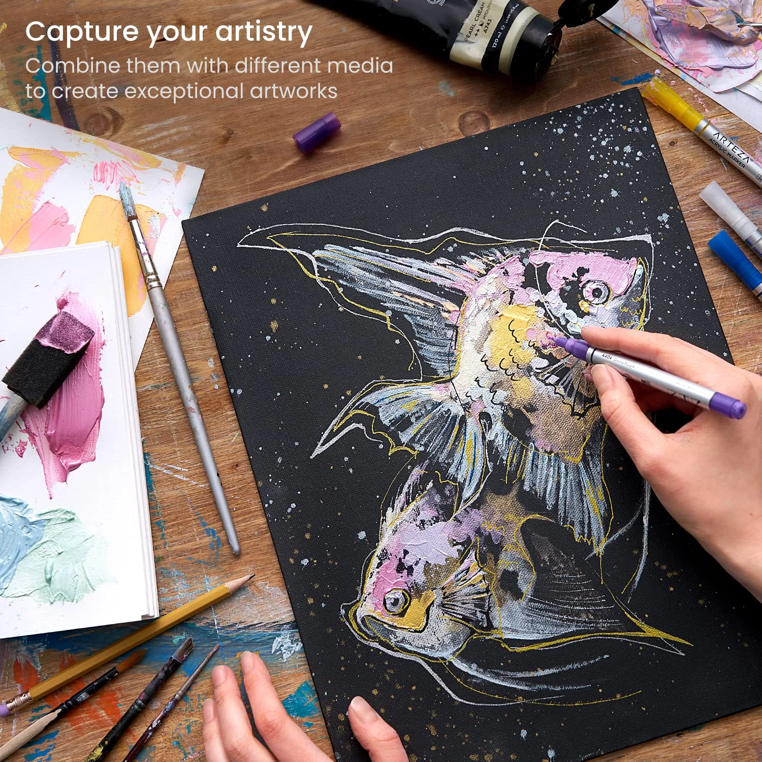 arteza-pastel-acrylic-paint-set-of-8-metallic-tones-4-06-fl-oz-tubes-high-viscosity-water-based-paint-glossy-finish-art-supplies-for-painting-paper-canvas-wood-and-fabric-and-diy-p