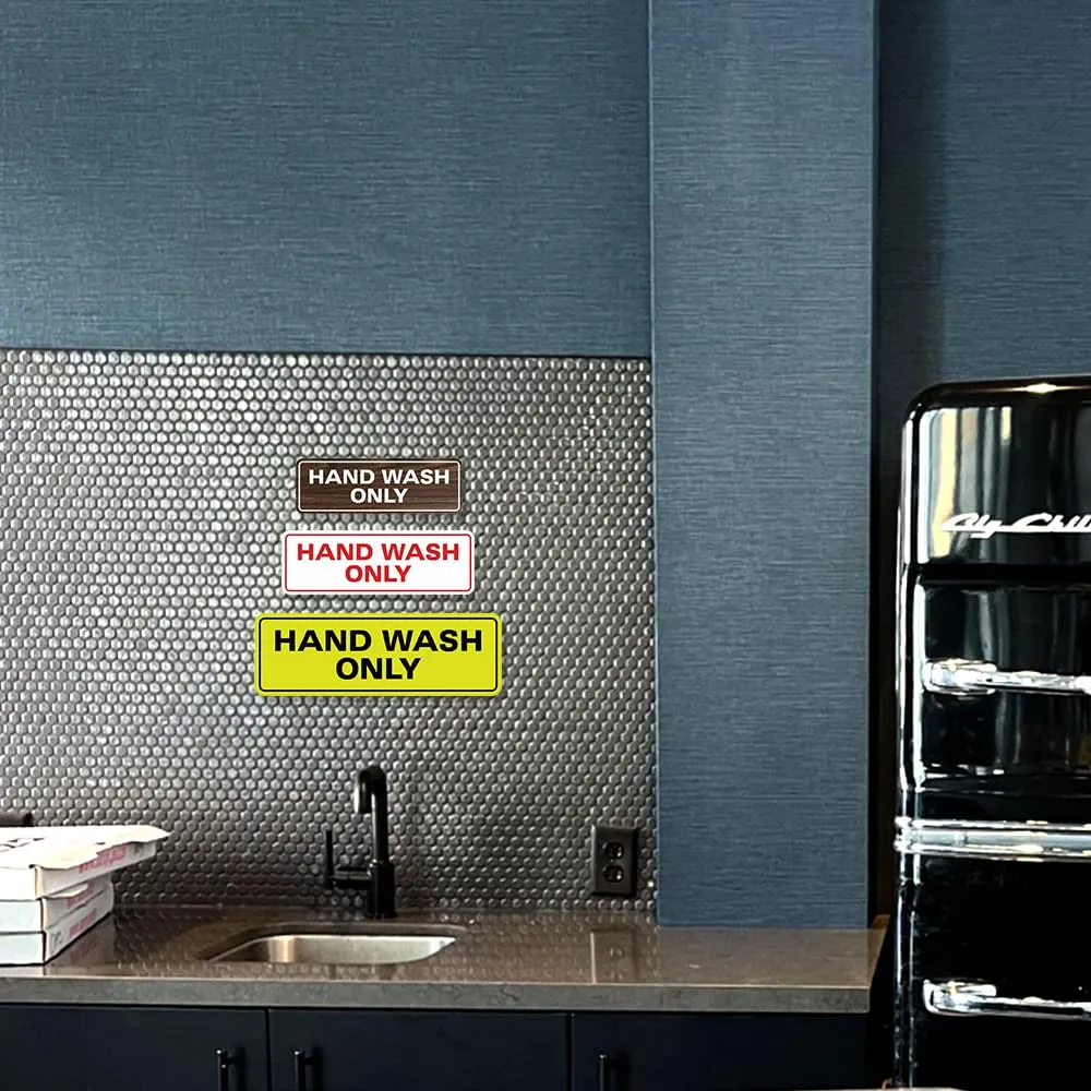 all-quality-standard-hand-wash-only-wall-or-door-sign-kitchen-sink-sign-with-easy-installation-hygiene-and-safety-food-sign-white-red-medium-1-pack