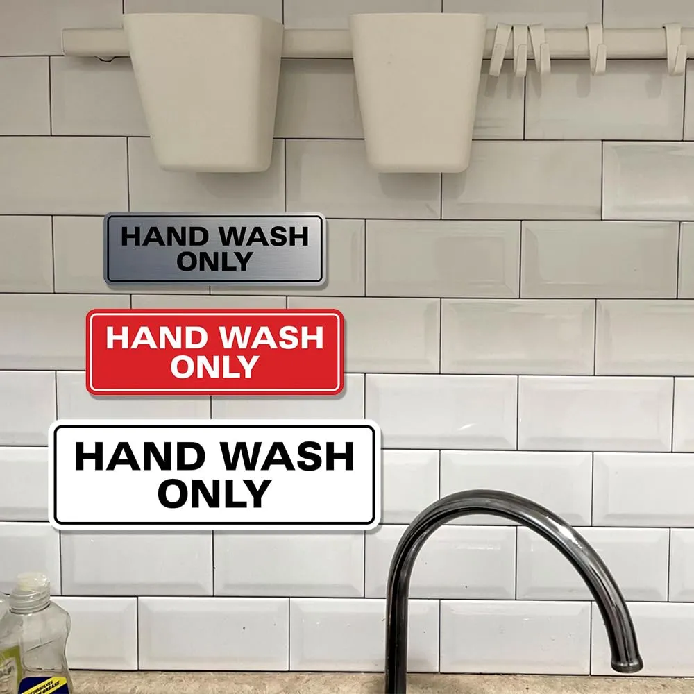 all-quality-standard-hand-wash-only-wall-or-door-sign-kitchen-sink-sign-with-easy-installation-hygiene-and-safety-food-sign-white-red-medium-1-pack