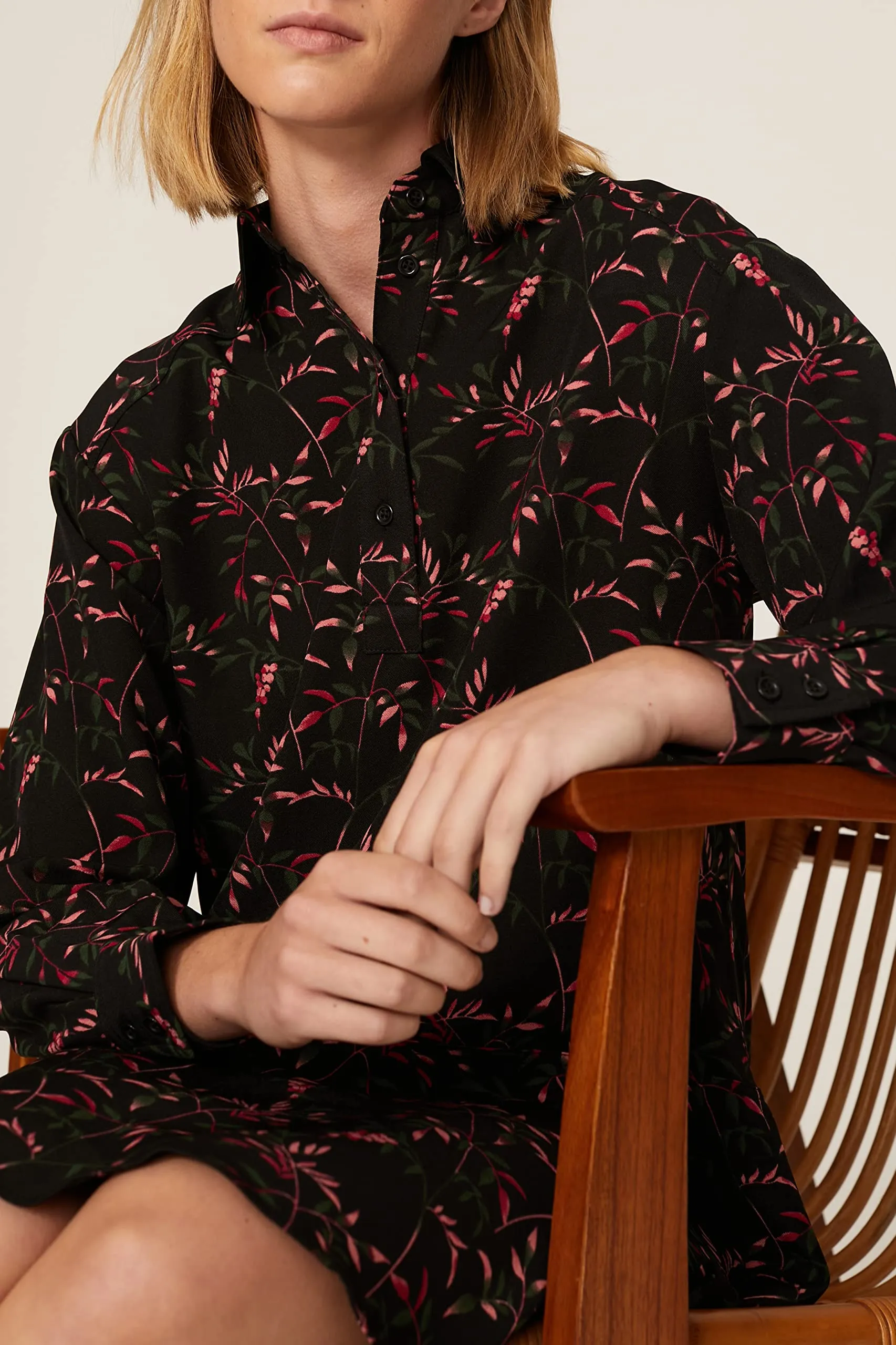 peter-som-collective-rent-the-runway-pre-loved-black-floral-shirtdress