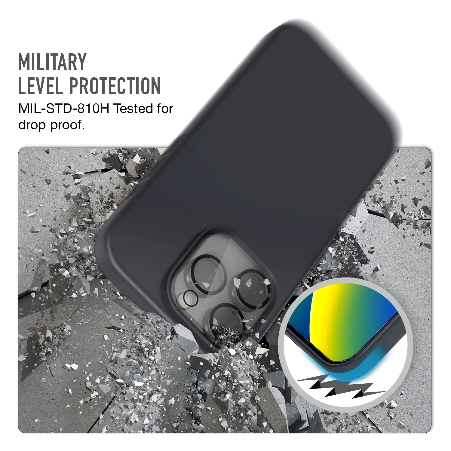 trianium-6-in-1-designed-for-iphone-14-pro-case-silicone-black-with-3-pack-screen-protector-2-pack-camera-lens-protector-bundle-protection-kit-hd-tempered-glass-slim-cover-6-1-inch