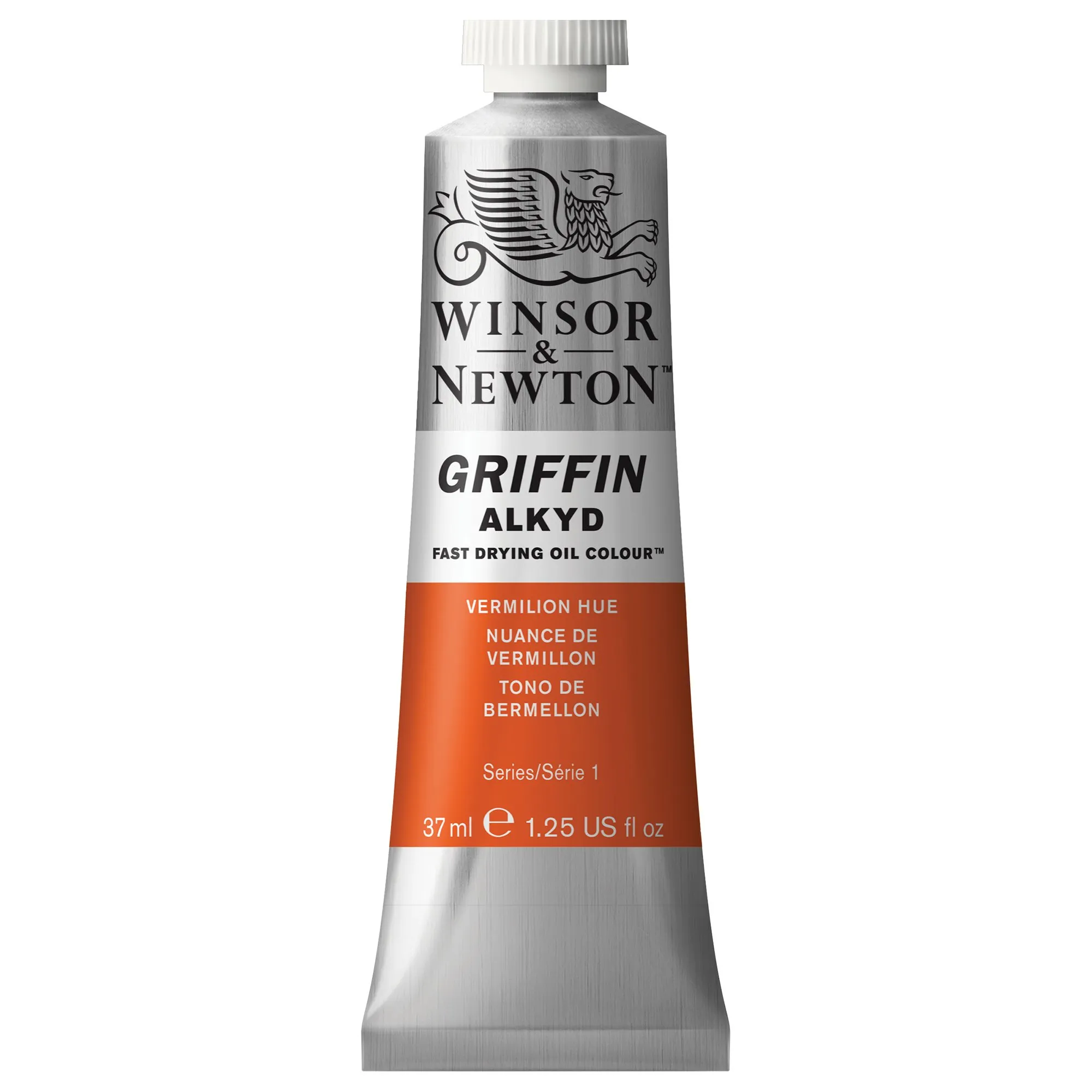winsor-newton-griffin-alkyd-fast-drying-oil-paint-37ml-1-25-oz-tube-vermilion-hue