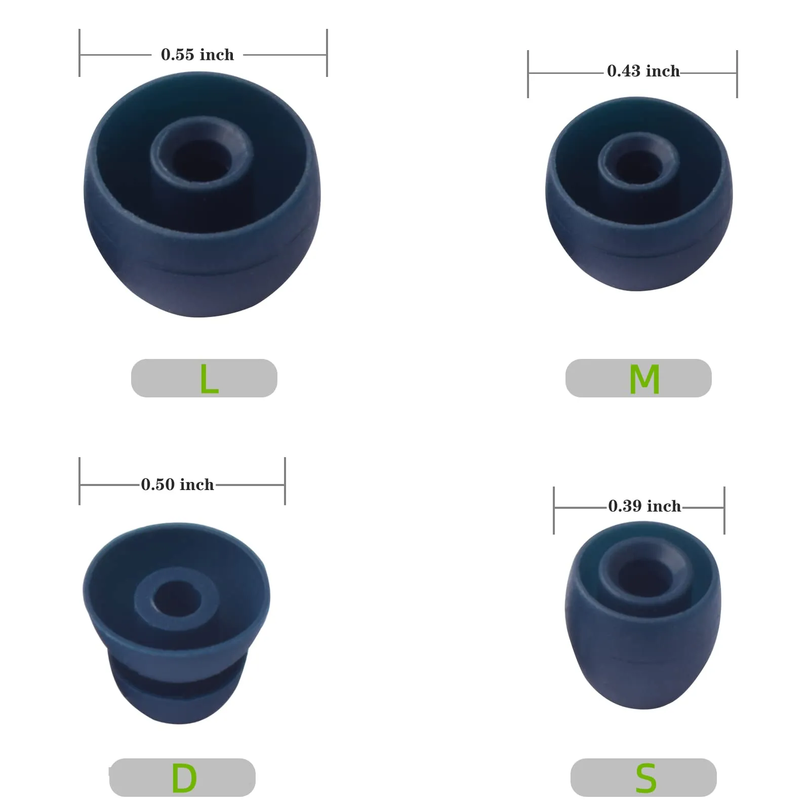 pb-pro-replacement-earbuds-ear-tips-compatible-with-beats-powerbeats-pro-powerbeats-4-pb4-wireless-earphones-4-pairs-small-medium-large-and-double-flange-blue