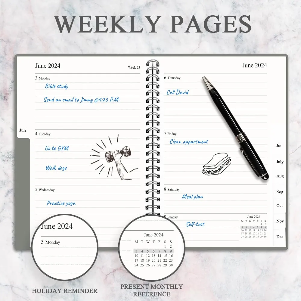 2024-planner-weekly-planner-with-monthly-tabs-runs-from-january-2024-december-2024-2024-diary-with-120gsm-paper-twin-wire-binding-easy-to-organize-your-daily-life-5-7-in-grey-plann