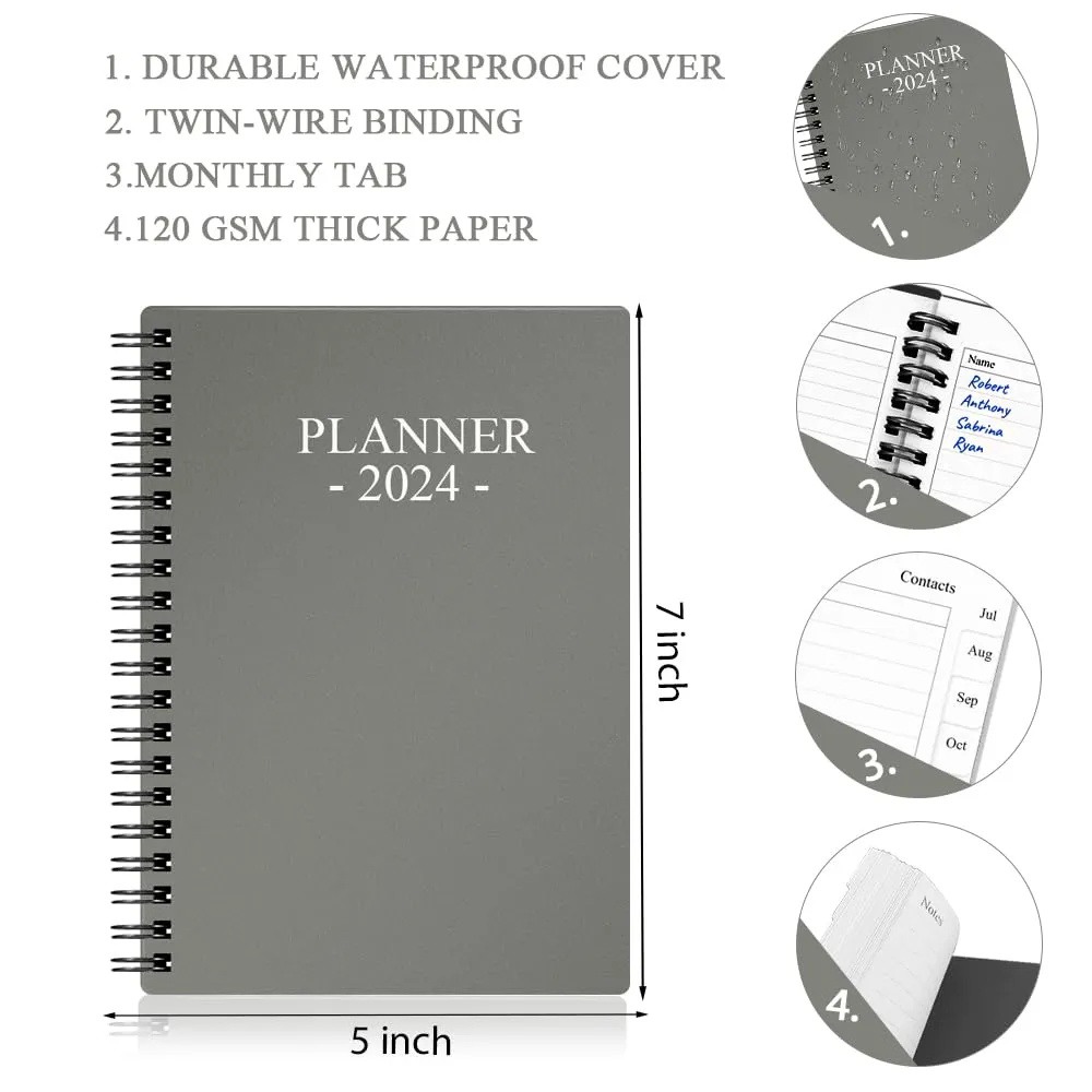 2024-planner-weekly-planner-with-monthly-tabs-runs-from-january-2024-december-2024-2024-diary-with-120gsm-paper-twin-wire-binding-easy-to-organize-your-daily-life-5-7-in-grey-plann