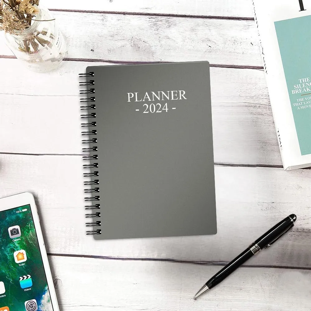 2024-planner-weekly-planner-with-monthly-tabs-runs-from-january-2024-december-2024-2024-diary-with-120gsm-paper-twin-wire-binding-easy-to-organize-your-daily-life-5-7-in-grey-plann