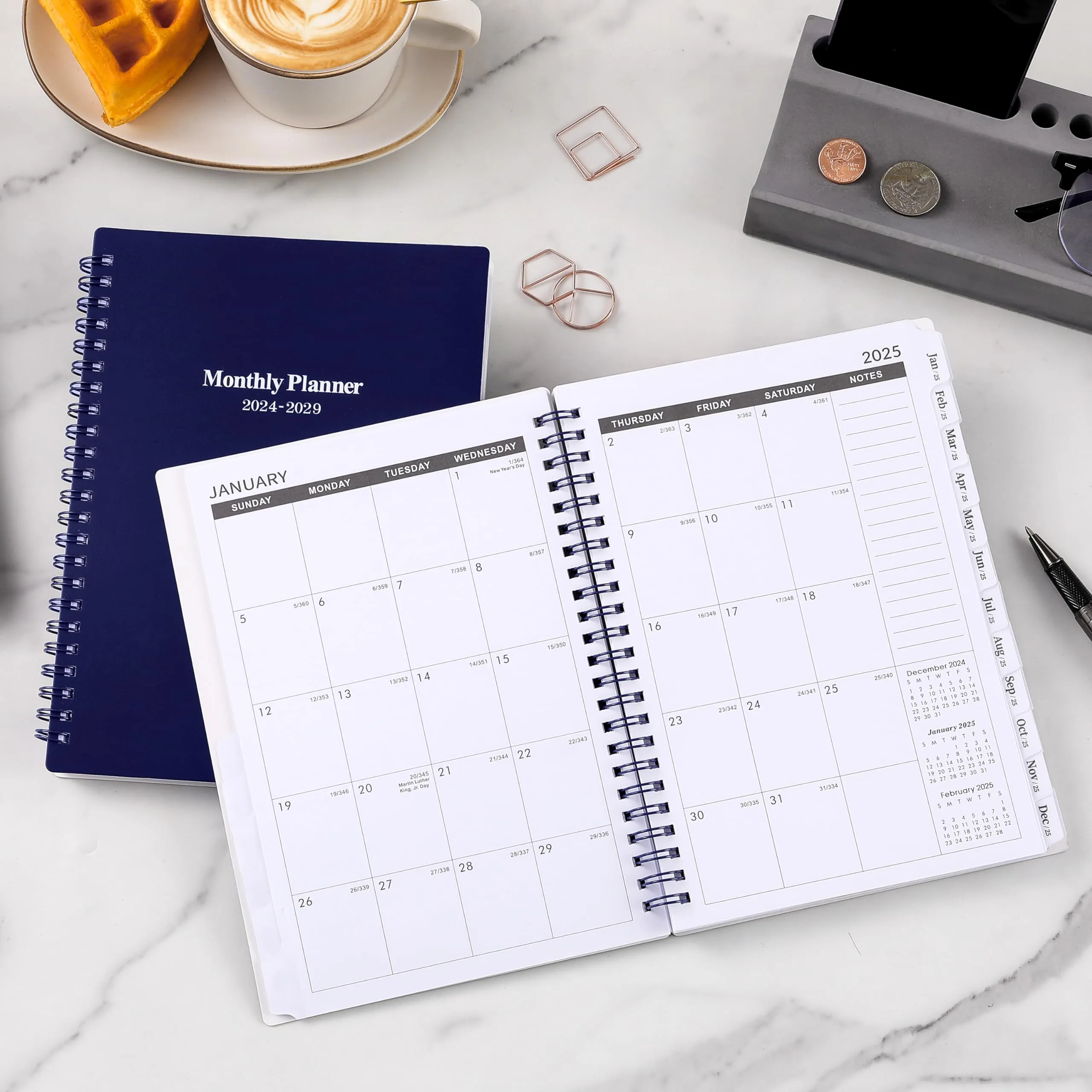 2024-2029-monthly-planner-calendar-jul-2024-jun-2029-5-year-monthly-planner-with-tabs-6-4-x-8-5-60-monthly-planner-two-side-pocket-9-notes-pages-suitable-for-long-term-planning-blu