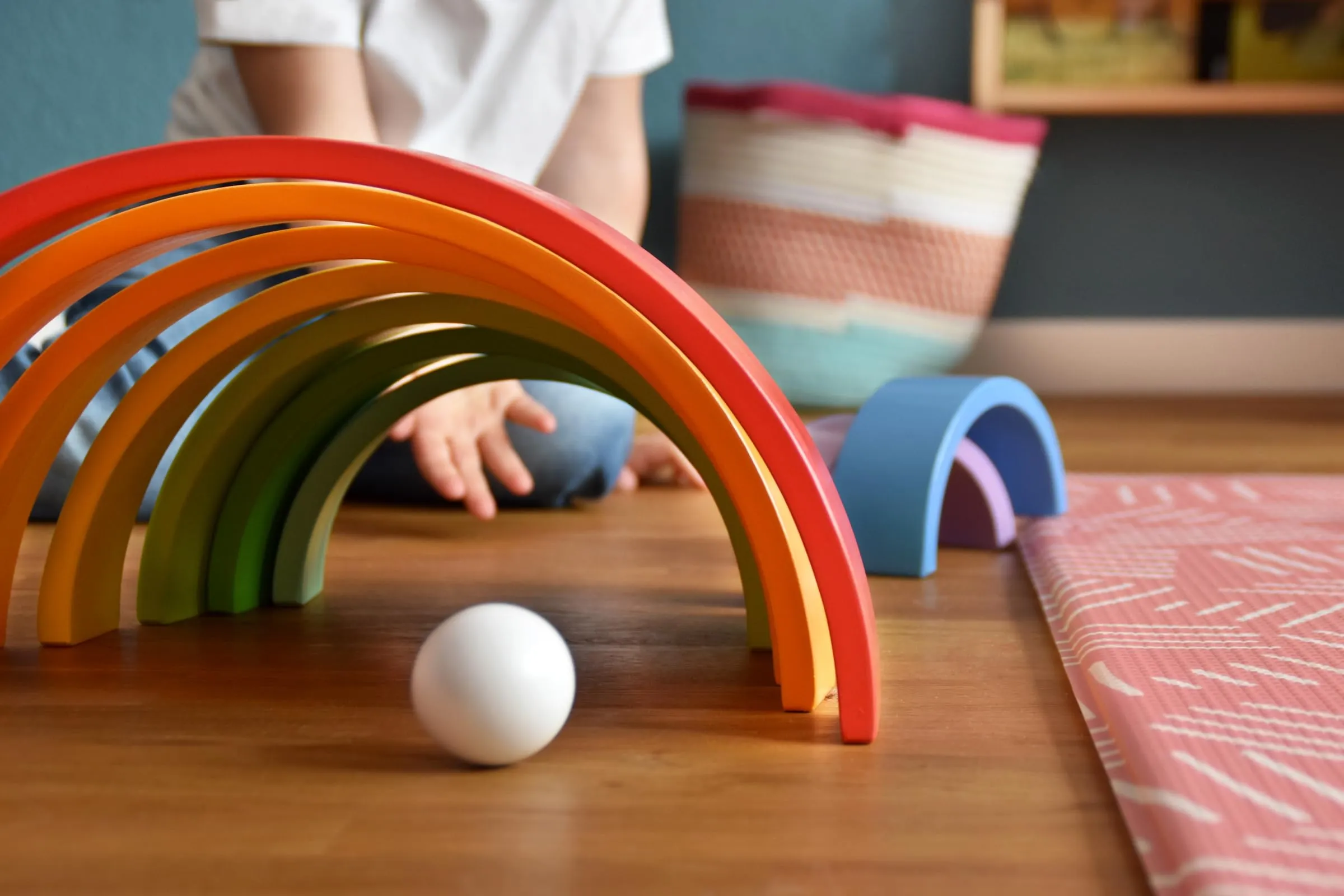 small-foot-wooden-rainbow-building-blocks-with-balls-xl-educational-15-x-9-x-2-inch-wooden-toy-building-block-for-toddlers-12-months