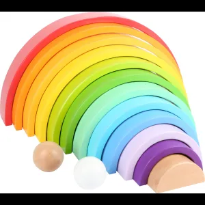 Wooden Rainbow Blocks Set