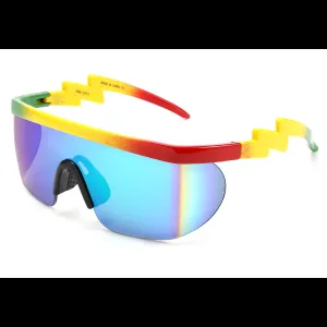 FEISEDY Oversized 80s Sport Sunglasses