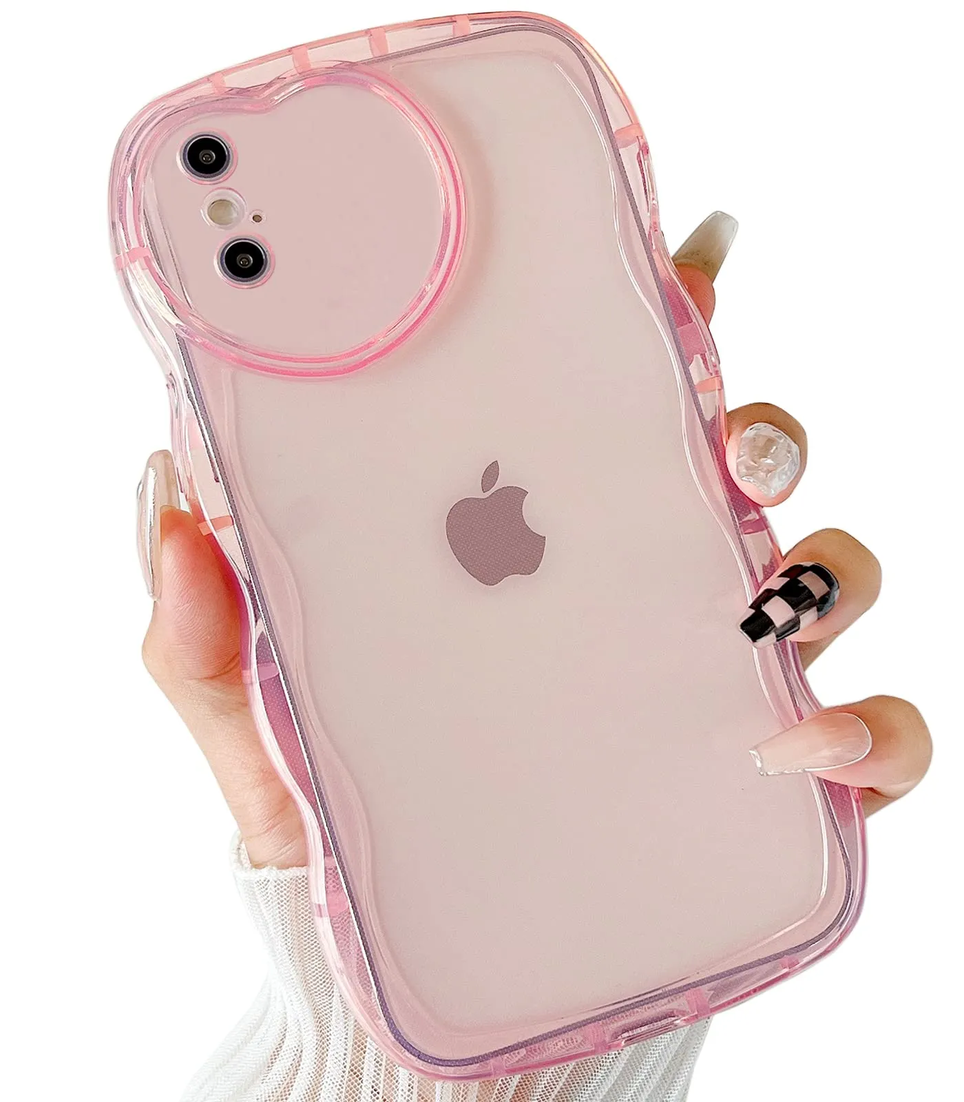 qokey-compatible-with-iphone-xs-max-case-6-5-cute-clear-love-case-love-heart-camera-frame-wavy-edge-transparent-full-protection-soft-tpu-shockproof-sturdy-phone-case-cover-for-wome