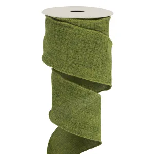 MEEDEE Sage Wired Burlap Ribbon