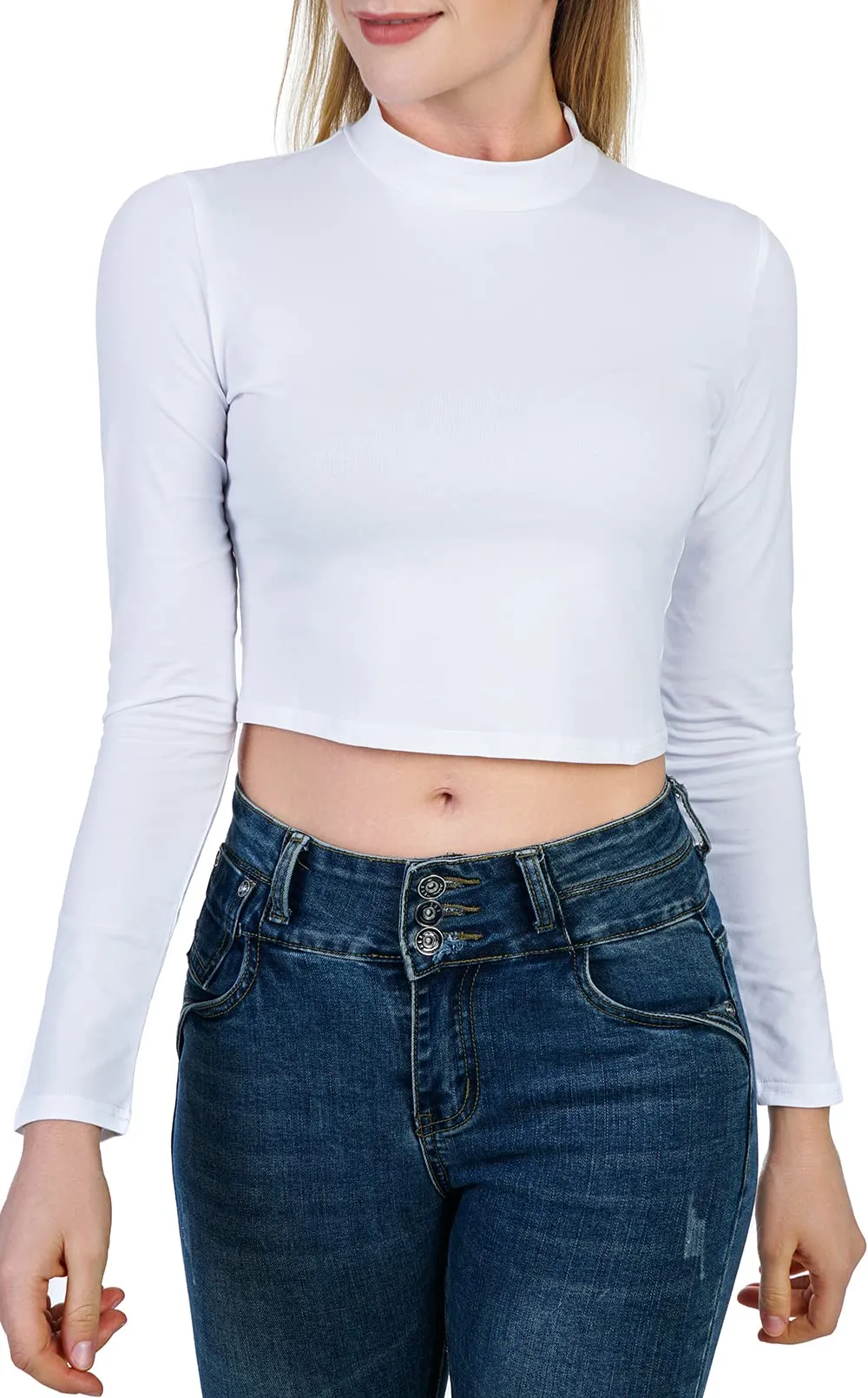artivaly-women-s-basic-long-sleeve-mock-neck-slim-fit-crop-top-tee