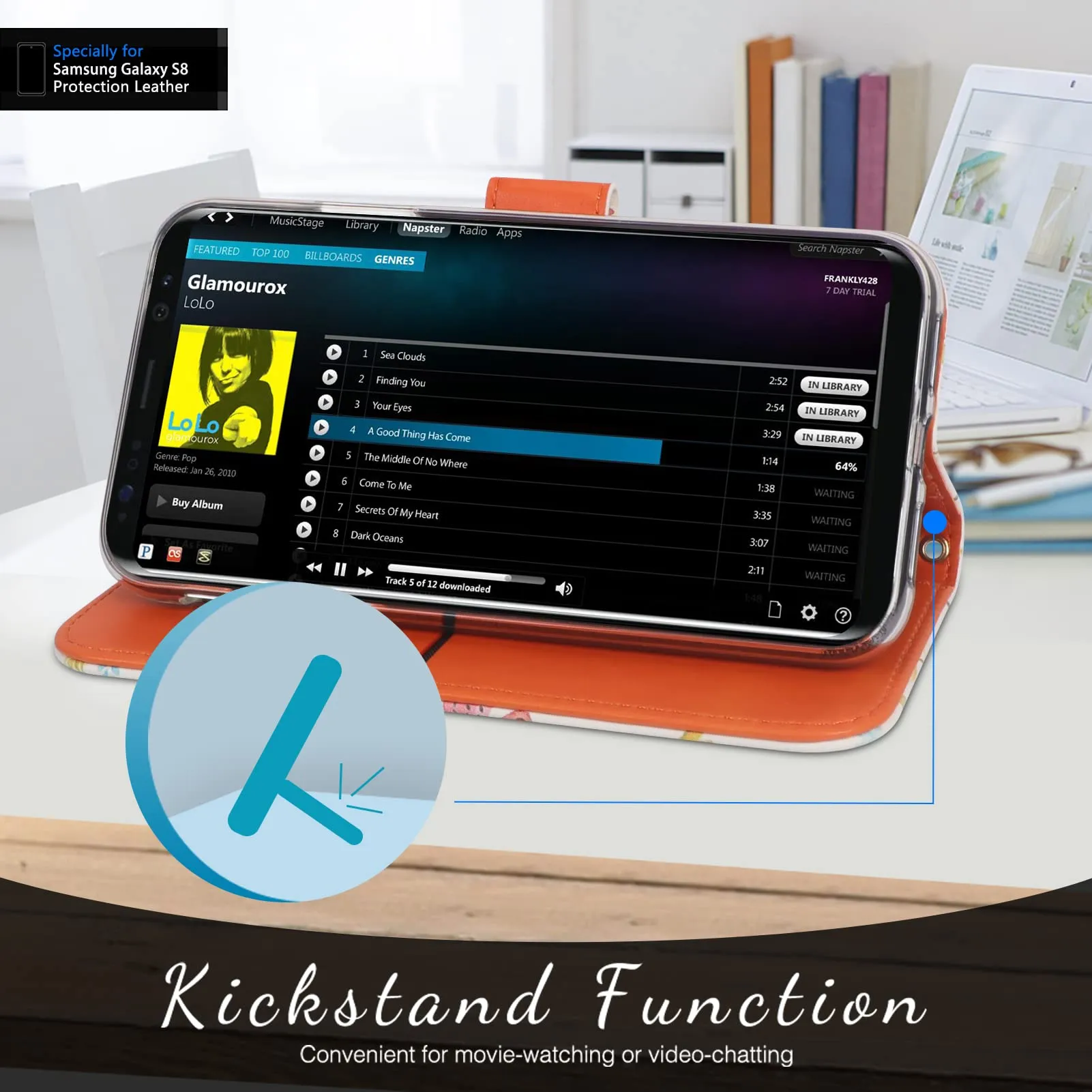 fyy-designed-for-samsung-galaxy-s8-case-pu-leather-wallet-phone-case-with-card-holder-flip-protective-case-cover-kickstand-feature-wrist-strap-for-samsung-galaxy-s8-spring