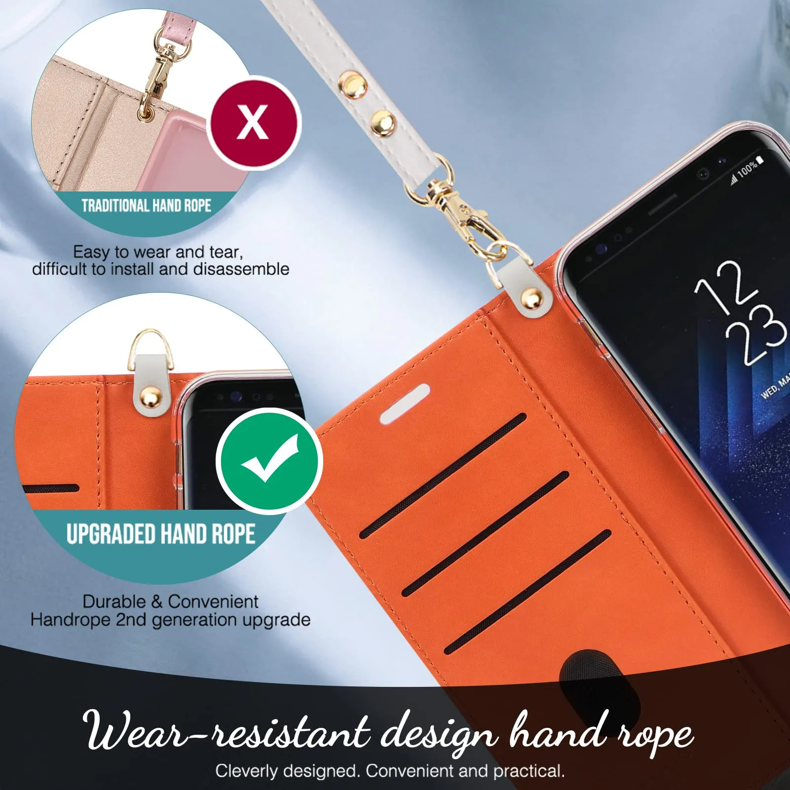 fyy-designed-for-samsung-galaxy-s8-case-pu-leather-wallet-phone-case-with-card-holder-flip-protective-case-cover-kickstand-feature-wrist-strap-for-samsung-galaxy-s8-spring