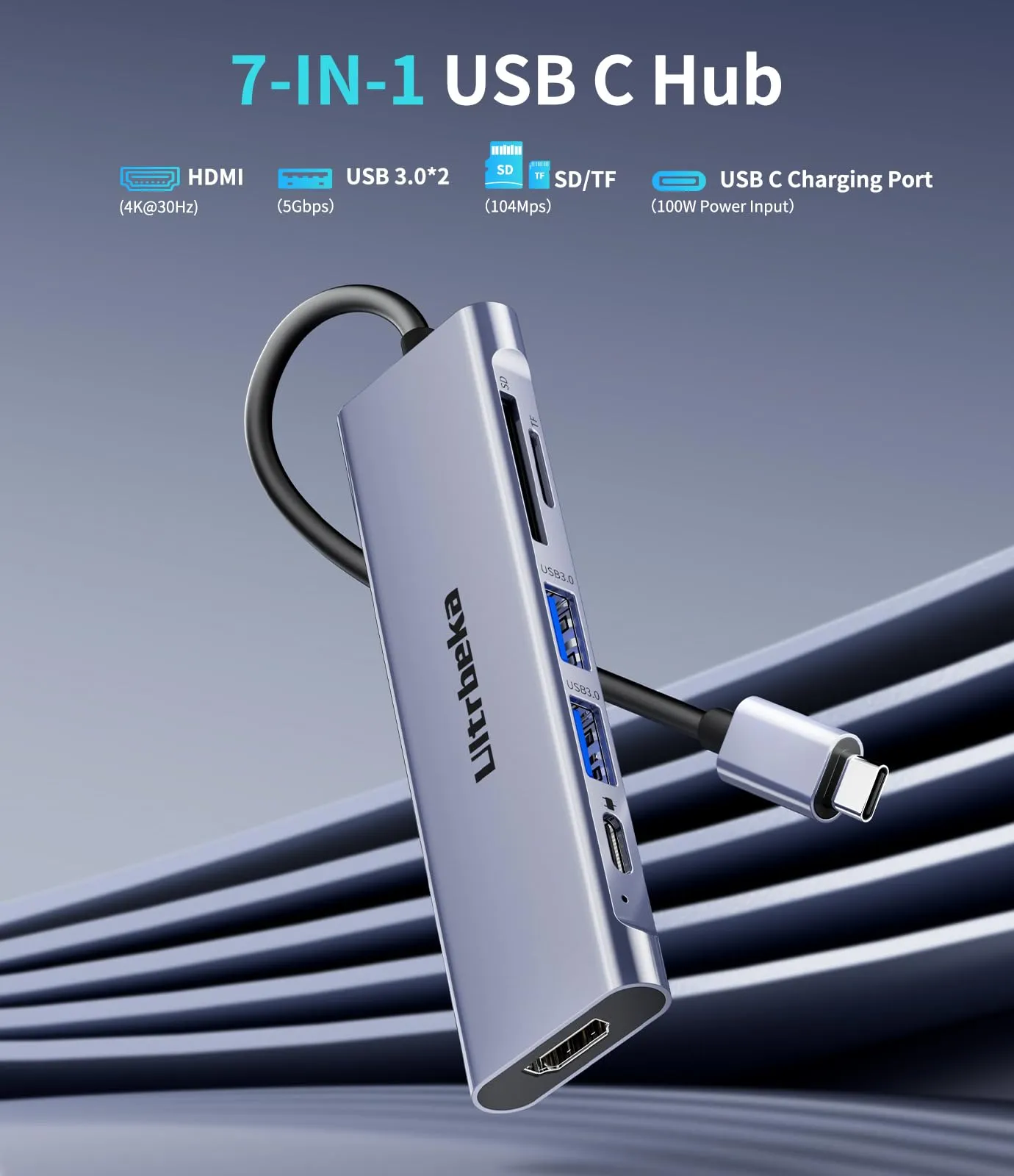 usb-c-hub-7in1-usbc-hub-4k-hdmi-multiport-adapter-tf-sd-card-reader-2-powered-usb-a-3-0-5gbps-100w-pd-dongle-adapter-usb-c-extender-compatible-for-type-c-ports-laptop-macbook-pro-a