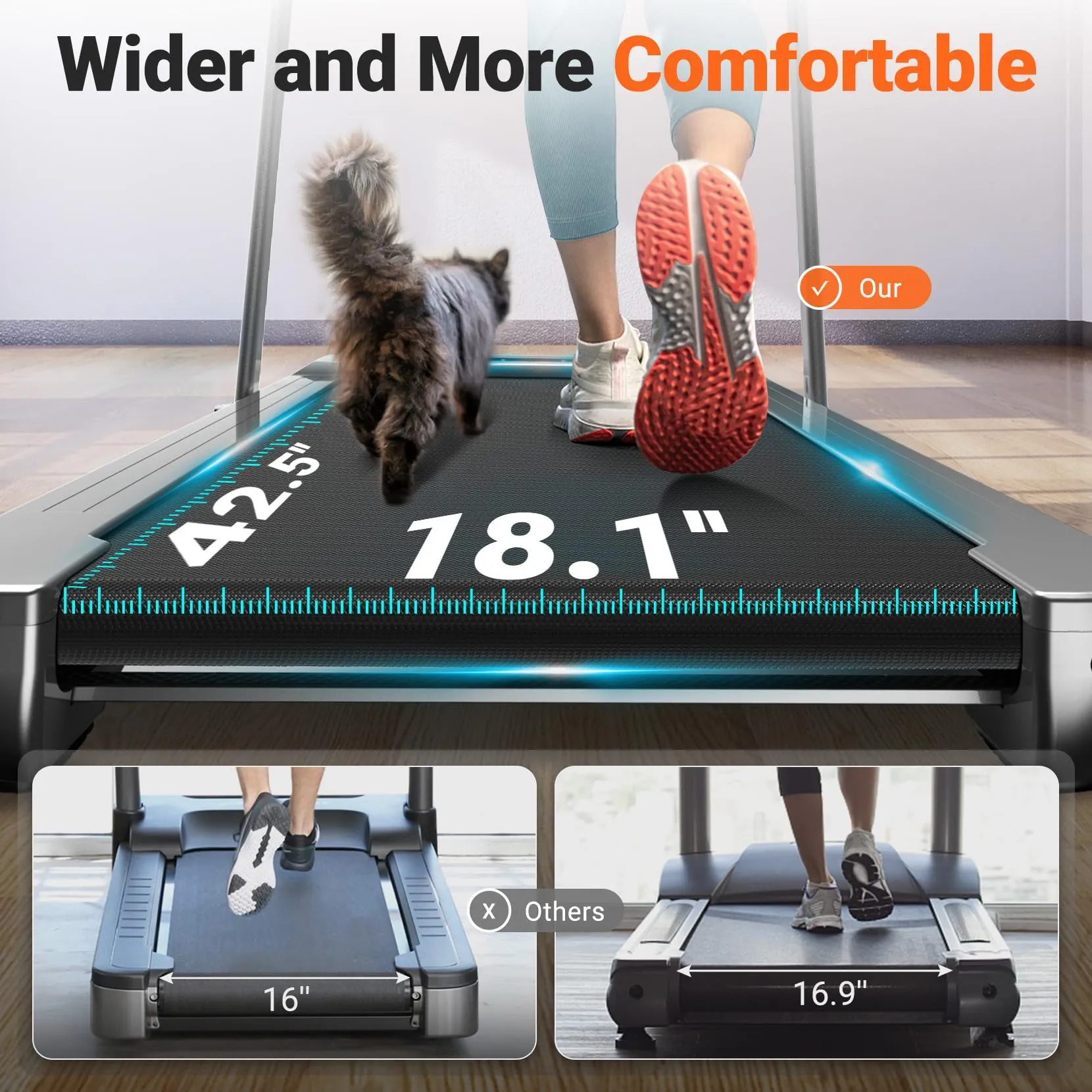 therun-under-desk-treadmill-folding-2-in-1-treadmill-265-lb-capacity-3-0-hp-18-13-inch-widen-running-belt-walking-pad-with-app-control-remote-control-for-home-office