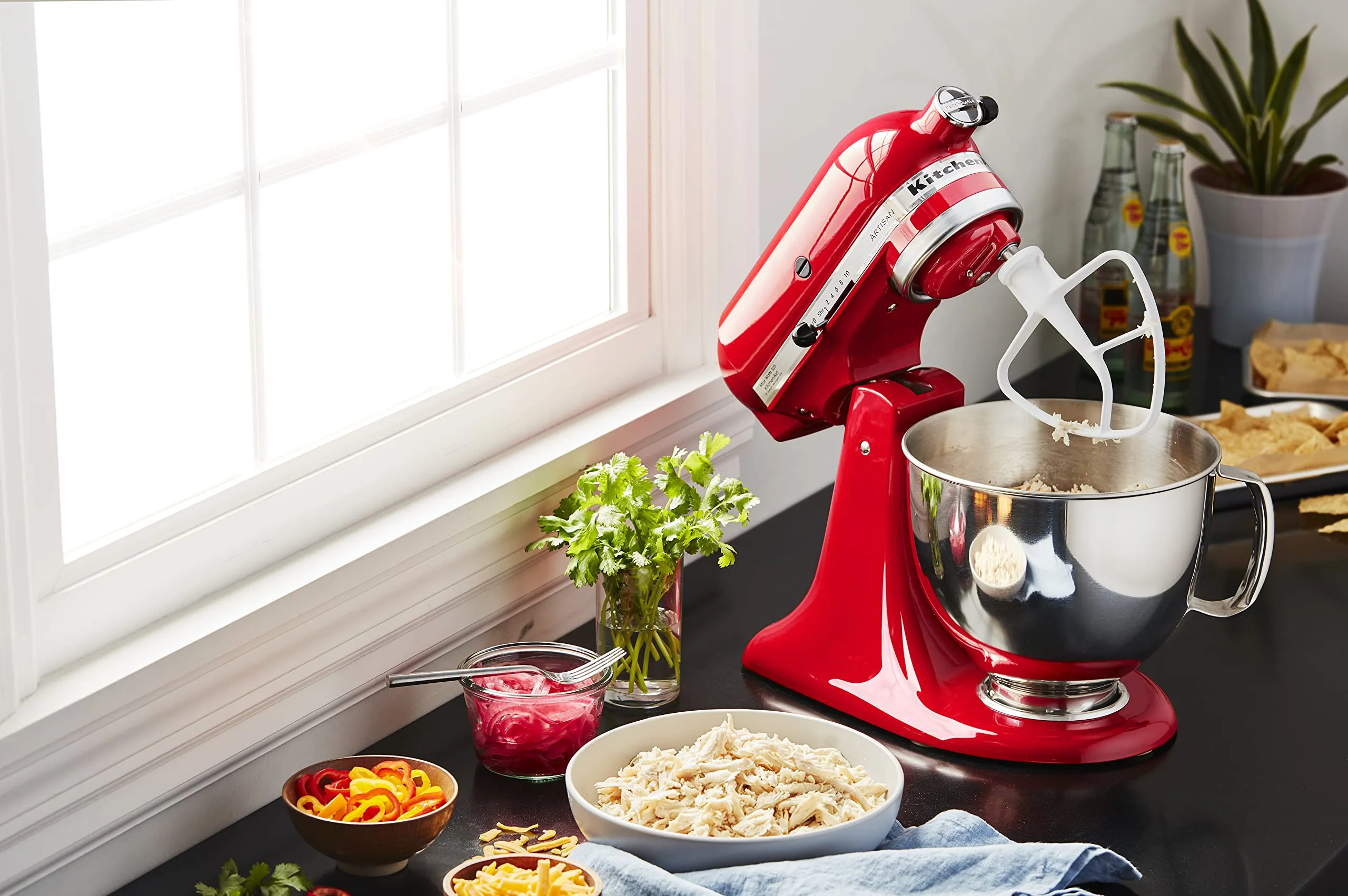 kitchenaid-artisan-series-5-quart-tilt-head-stand-mixer-with-pouring-shield-ksm150ps-passion-red