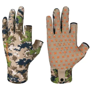 Guantes Sin Dedos Camo BASSDASH para Caza