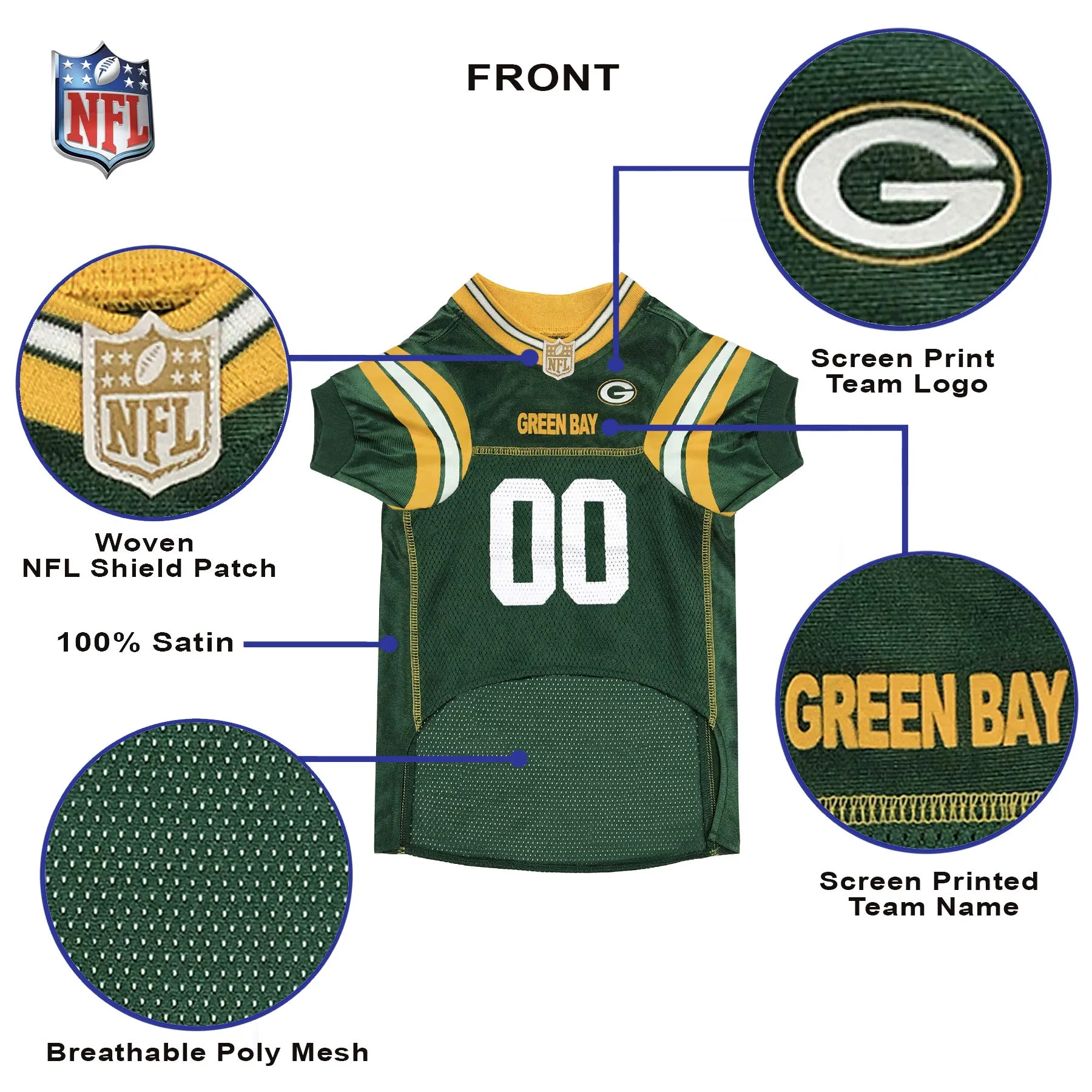 nfl-green-bay-packers-dog-jersey-size-small-best-football-jersey-costume-for-dogs-cats-licensed-jersey-shirt