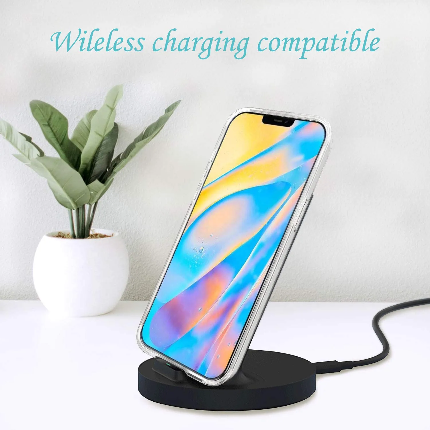 jiaxiufen-clear-case-compatible-with-iphone-12-iphone-12-pro-case-with-flowers-for-girls-women-shockproof-glitter-floral-pattern-hard-back-cover-phone-case-for-iphone-12-12-pro-6-1-daisy-white