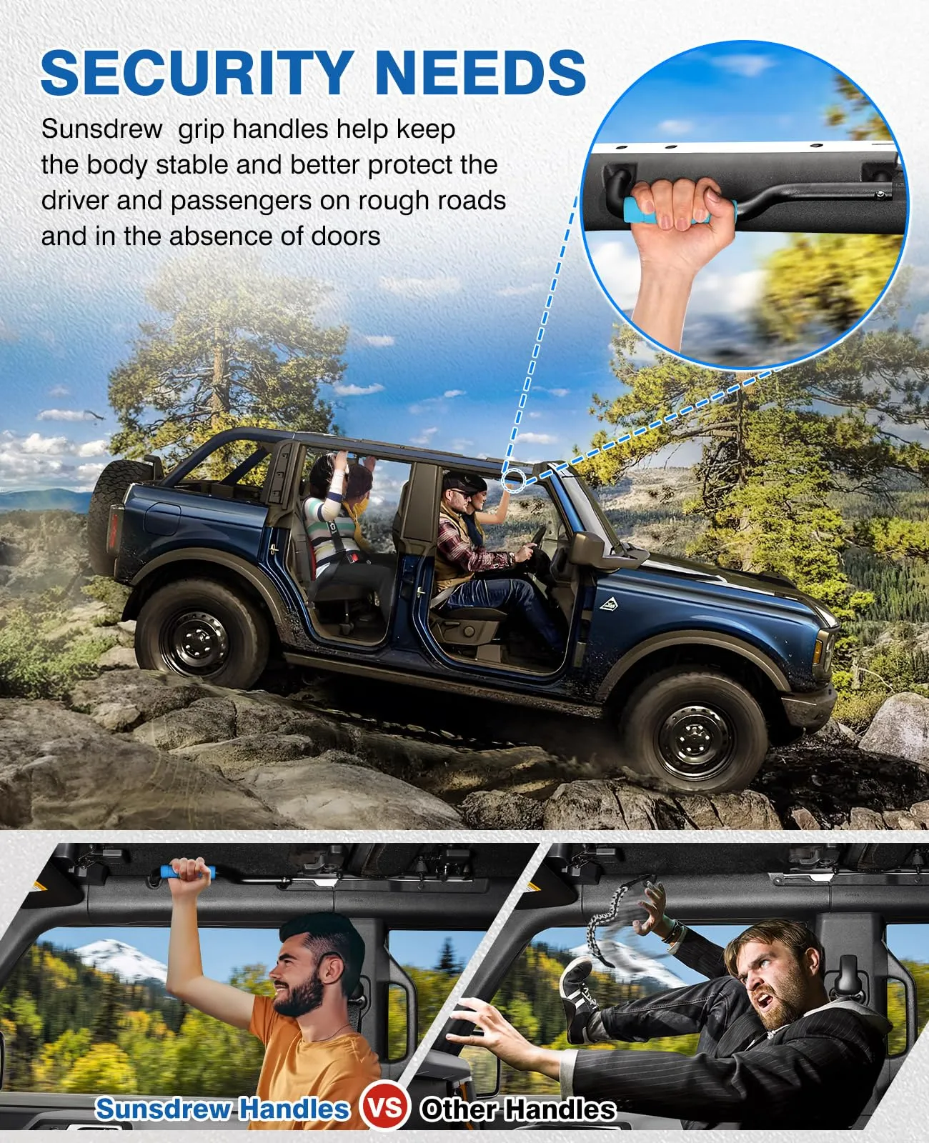 sunsdrew-grab-handles-for-2021-2024-ford-bronco-2-4-door-only-fit-front-seat-roll-bar-handgrip-handle-upgraded-non-slip-aluminum-grip-handles-bronco-interior-accessories-not-fit-rear-seat