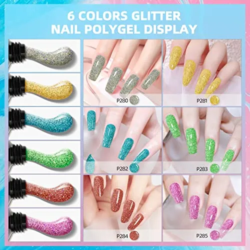 morovan-poly-gel-kits-6-colors-poly-nails-builder-gel-kits-for-extension-kit-professional-poly-nail-gel-kits-starter-kit-for-art-nail-beginners-the-choice-of-poly-gel-nail-kit-diy