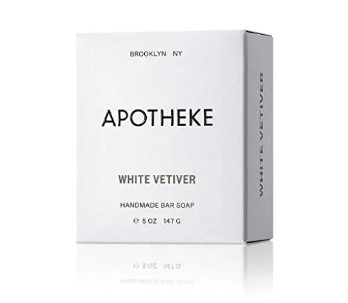 apotheke-luxury-scented-bar-soap-white-vetiver-5-oz-2-pack-aromatherapy-olive-palm-coconut-oils-lightly-scented-moisturizing-cold-process-clean-moisturize-revive-wash-artisan-made