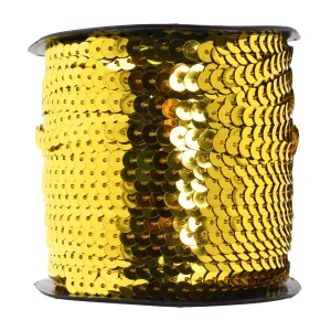 Rouleau de Bordure en Sequins Jaunes