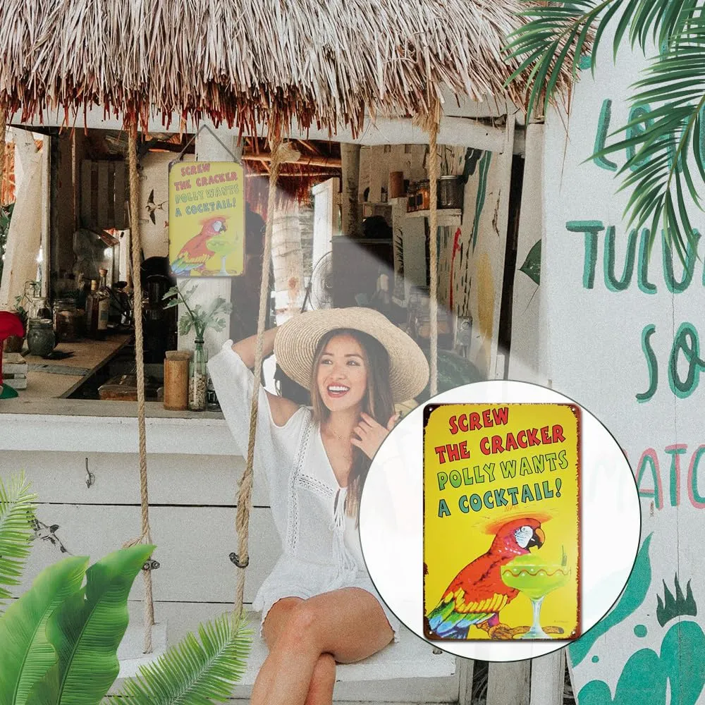 tiki-bar-decor-tiki-bar-signs-screw-the-cracker-polly-wants-a-cocktail-outdoor-bar-signs-wall-decor-tiki-bar-accessories-12x8-inches-tiki-decorations-welcome-sign-pool-signs-and-decor-outdoor-pool