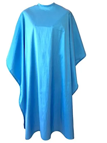 jnxcel-premium-quality-water-repellent-nylon-polyester-fabric-hair-salon-barber-hair-cutting-shampoo-cape-with-snap-closure-sky-blue