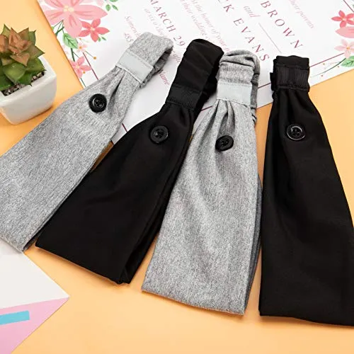 4pcs-high-elastic-button-headbands-set-non-slip-headbands-with-button-in-2-colors-hair-accessories-for-moisture-wicking-sweatband-sports-head-wrap-for-yoga-sports-outdoor-activitie