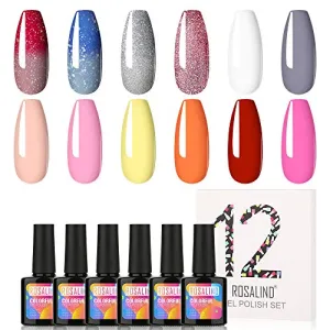 12pcs Spring Summer Gel Nail Set