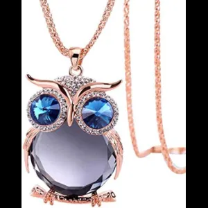 Cute Owl Pendant Necklace for Women